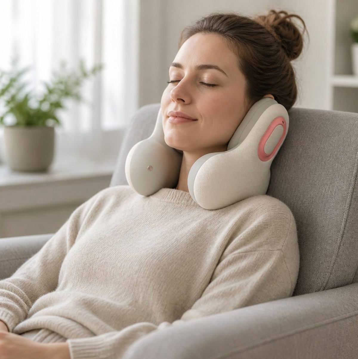 2-in-1 Noise Cancelling Music Neck Pillow