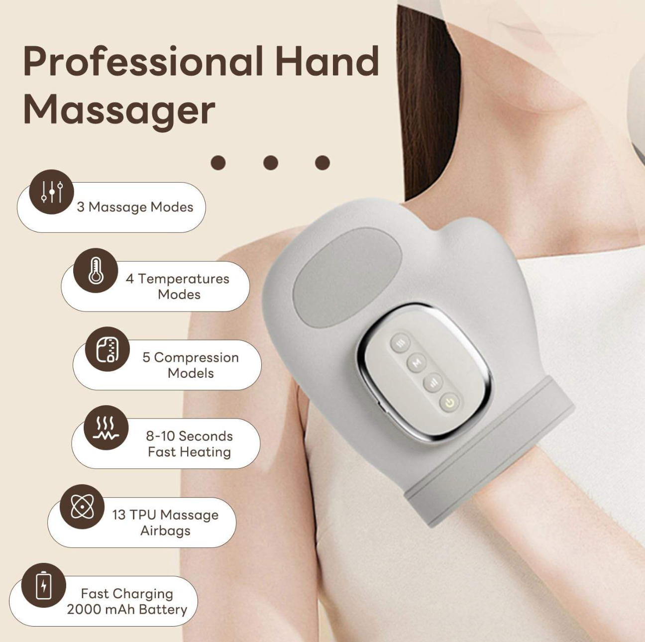 Cordless Hand & Palm Massager