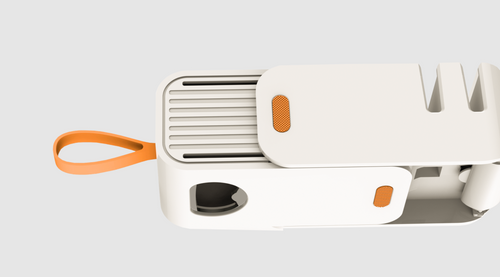 2-Stage Manual Knife Sharpener with Vegetable Peeler