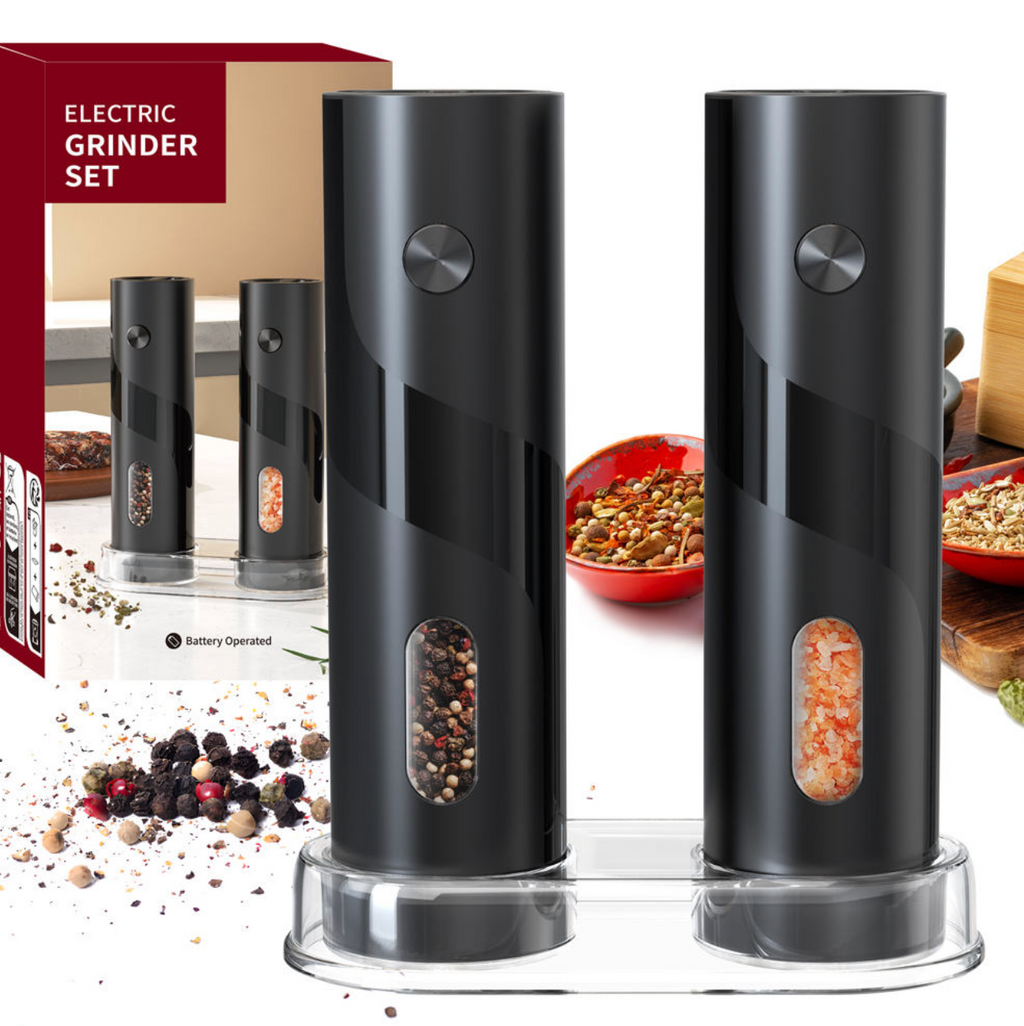 120ml Electric Salt & Pepper Grinder Set