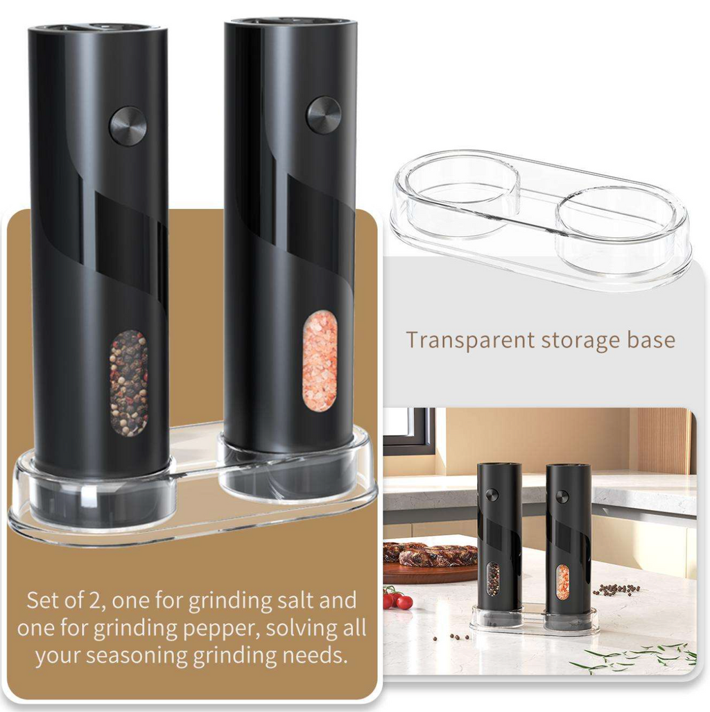 120ml Electric Salt & Pepper Grinder Set
